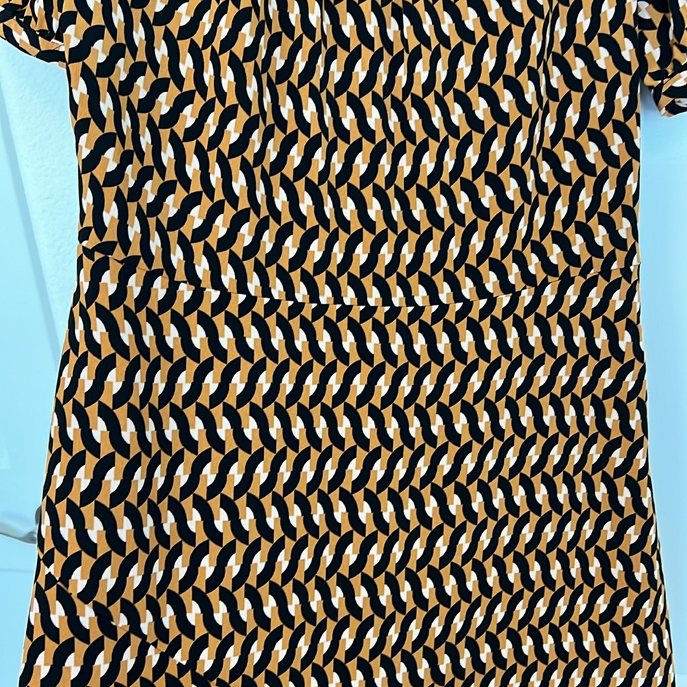 NWT Who What Wear Geometric Print Puff Sleeve Dress - Picture 4 of 16
